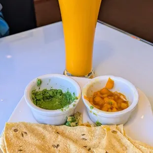 Pretty mango lassi.