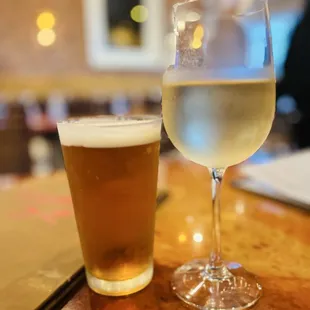 IPA and Pinot Grigio