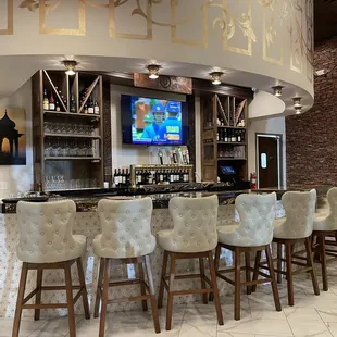 Bar area in the back of the dining room