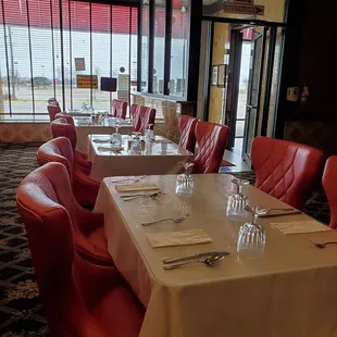 the dining room of a restaurant