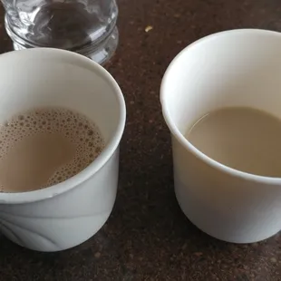 I asked about the Indian coffee and tea on the menu so he brought me a sample of each!