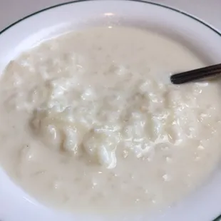 Kheer (Indian Rice Pudding Desert). Yummy.  Reminds me of Arroz con Leche -without the cinnamon!