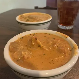 Two of my favorites, Chicken Tikka Masala and Mushroom Mattar Masala!