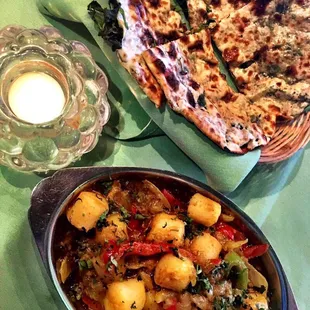 Scallop Karahi and Spinach Paratha!