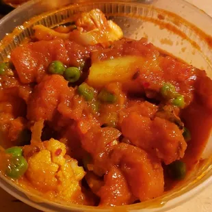 Mixed vegetable curry ($13), vegan by default. Tasty.