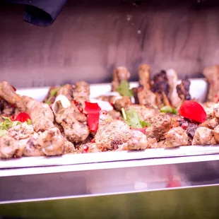 Stuffed malai tangari kebabs.