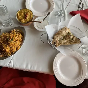 Nan was good as well as that chicken dish Beryani was 4/5