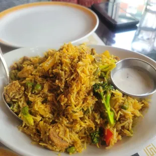 Lamb Biryani (Halal) Raita