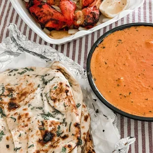 a variety of food items