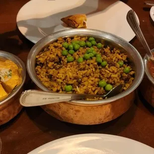 Tofu Korma, Vindaloo and Wild Rice with Quinoa