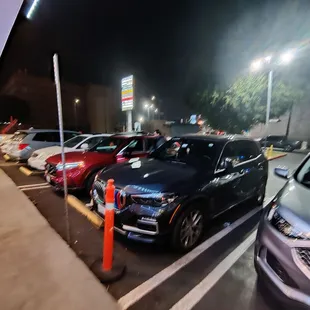 Ample parking spots