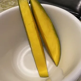 Fresh mango from the buffet - SO good!