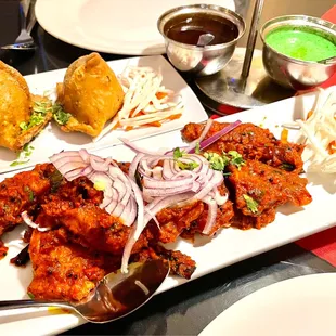Apollo Fish and Vegetable Samosa (comes with two sauces)
