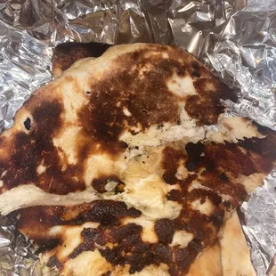 Burnt naan