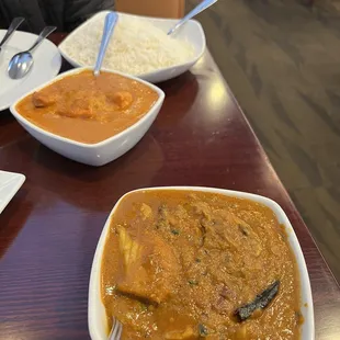 Fish Masala and Tikka Masala