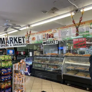 Menu with a view of the food