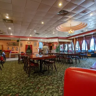 the interior of a restaurant