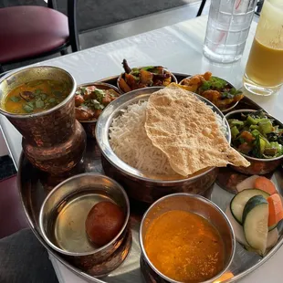 68. Chicken Thali