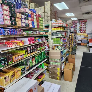 a grocery store with a variety of goods