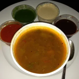 Sauces with Dosa
