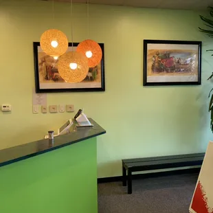 Indian cafe waiting area