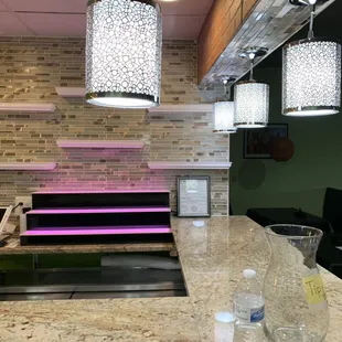 Indian cafe bar counter