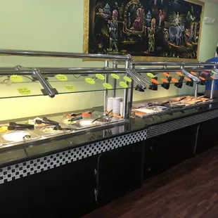 Buffet is large