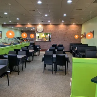 sushi and sashimi, interior