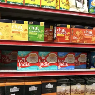 a variety of teas