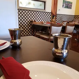 The inside. The cutest water cups :-)