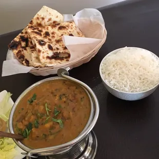 Dal Panjratni + naan
