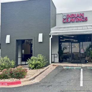 the front of the restaurant
