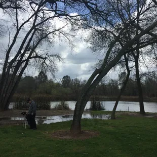 The lake is angry and coming for my brother.
