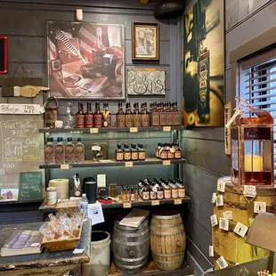 the inside of the shop