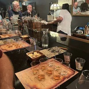 Belly up to the bar upstairs and learn about each different type of alcohol they make.