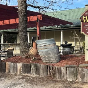 the entrance to the winery