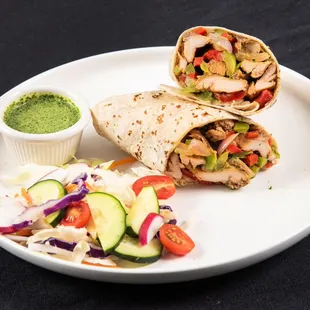 Chicken Kathi Roll (Big Fat Indian Burrito)