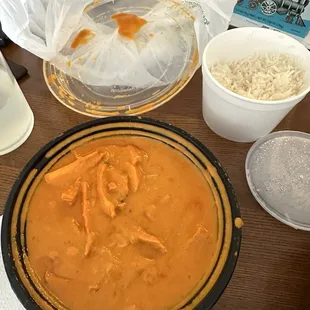 butter chicken &amp; rice