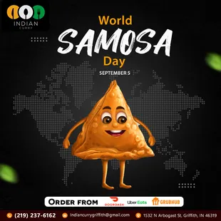 Happy World Samosa Day! Celebrate the joy of these delicious, crispy delights with #IndianCurry.

#WorldSamosaDay