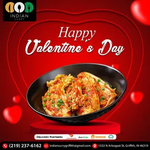 Spice up your Valentine&apos;s Day with love and flavor from #IndianCurry!