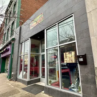 Front entrance to restaurant