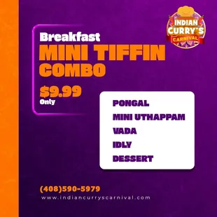 Vegetarian breakfast combo