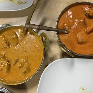 Chicken Korma and Chicken tikka masala, excellent!
