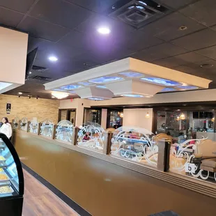 the interior of a restaurant