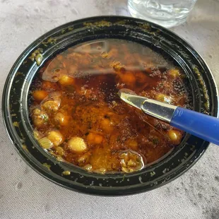 Chana Masala - very greasy and the chickpeas are hard