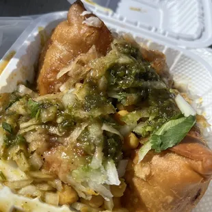 Samosa chaat