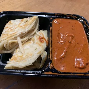 Paratha &amp; (Butter Chicken) Curry