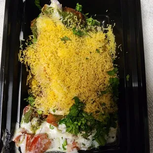 Aloo Tikka chaat. Yummy!