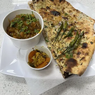 Amritsar Amritsari Kulcha with Choley