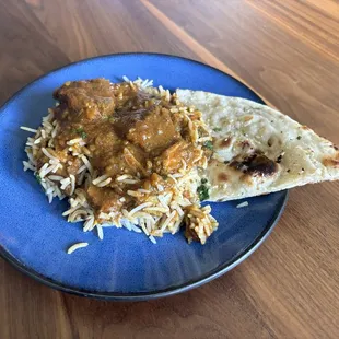 Traditional curried goat.